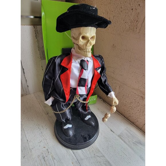 Zoot suite skeleton AS IS monster pimp vintage accessory Halloween prop - Picture 1 of 14